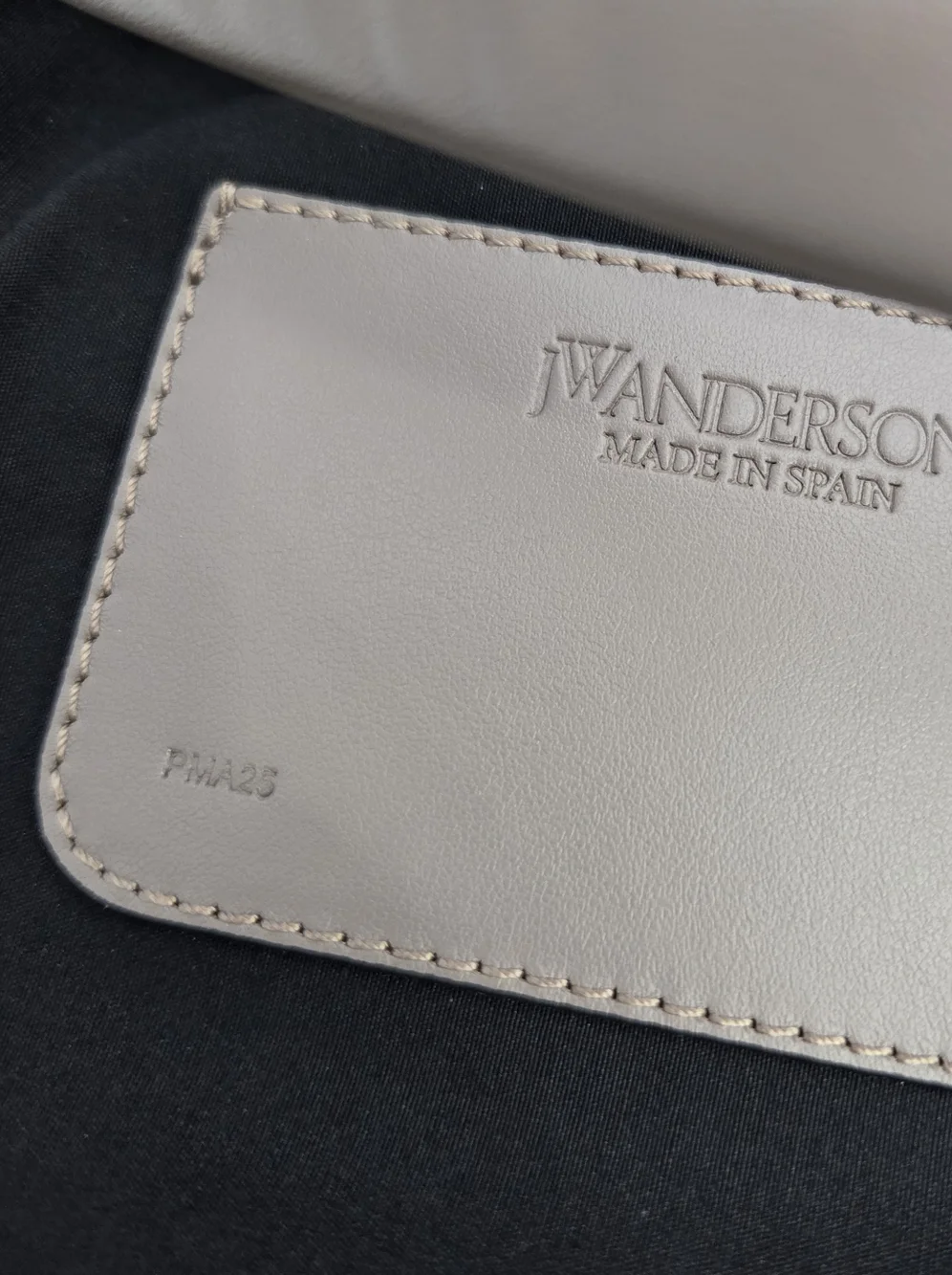 JW ANDERSON THE JWA SMALL CORNER BAG - TAUPE LEATHER